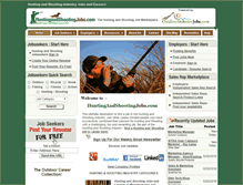 Tablet Screenshot of huntingandshootingjobs.com